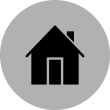 Icon av ett hus